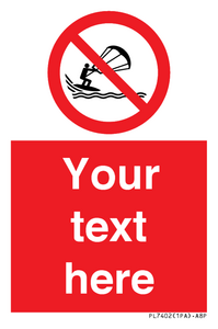 Custom No kite surfing